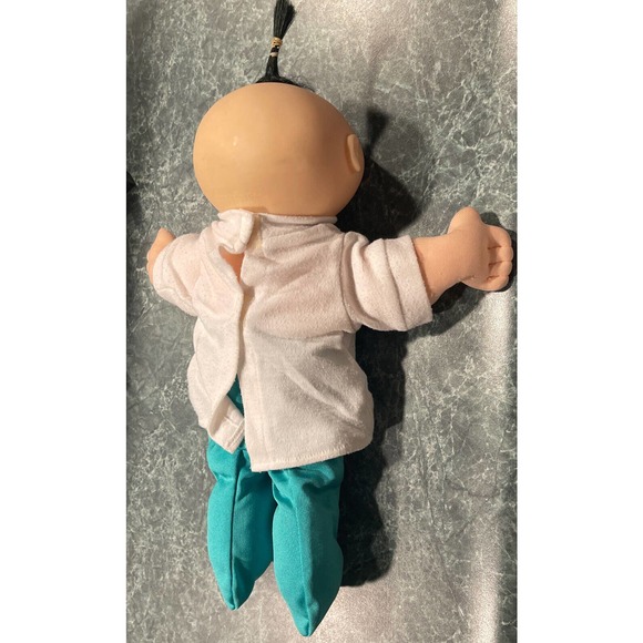 Vintage 1988 Cabbage Patch Doll Black Hair Blue Eyes Mattel First Edition 14" - Picture 9 of 10